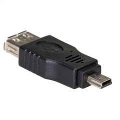 Adaptador AK-AD-07 USB-AF / miniUSB-B (5-pin)