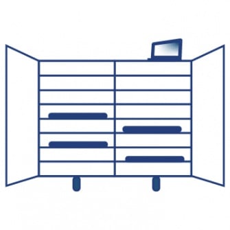 Armários para laptops e tablets