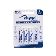 Pilha alcalina AA LR6 Akyga AKY2068 1.5V / 3050mAh 4pcs