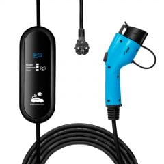 Cabo para carros elétricos AK-EC-18 Type1 LCD 1-fase 16A 3.8kW 5m