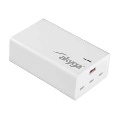 Carregador AK-CH-25 USB-A + 3x USB-C PD 5-28V / max. 5A 140W Quick Charge 3.0 GaN