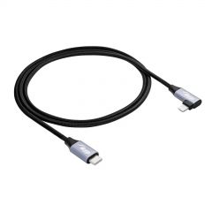 Ângulo Cabo USB type C / Ligtning 1m AK-USB-56 30W Malha