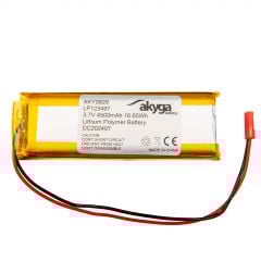 Bateria Li-Po LP123497 Akyga AKY0829 3.7V / 4500mAh PCM JST 2-Pin Connector 150mm