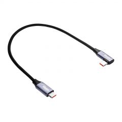 Ângulo Cabo USB type C / USB type C 30cm AK-USB-53 60W Malha