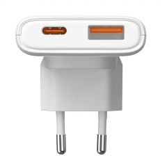 Carregador AK-CH-31 USB-A + USB-C PD 5-20V / max. 3.25A 65W Quick Charge 4+ GaN