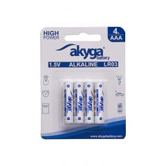 Pilha alcalina AAA LR03 Akyga AKY1971 1.5V / 1300mAh 4pcs