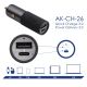 additional_image Carregador de carro AK-CH-26 USB-A + USB-C PD 5-20V / max. 5A 100W Quick Charge 3.0 GaN